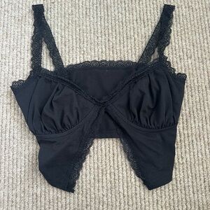 Elegant Black Lace Top